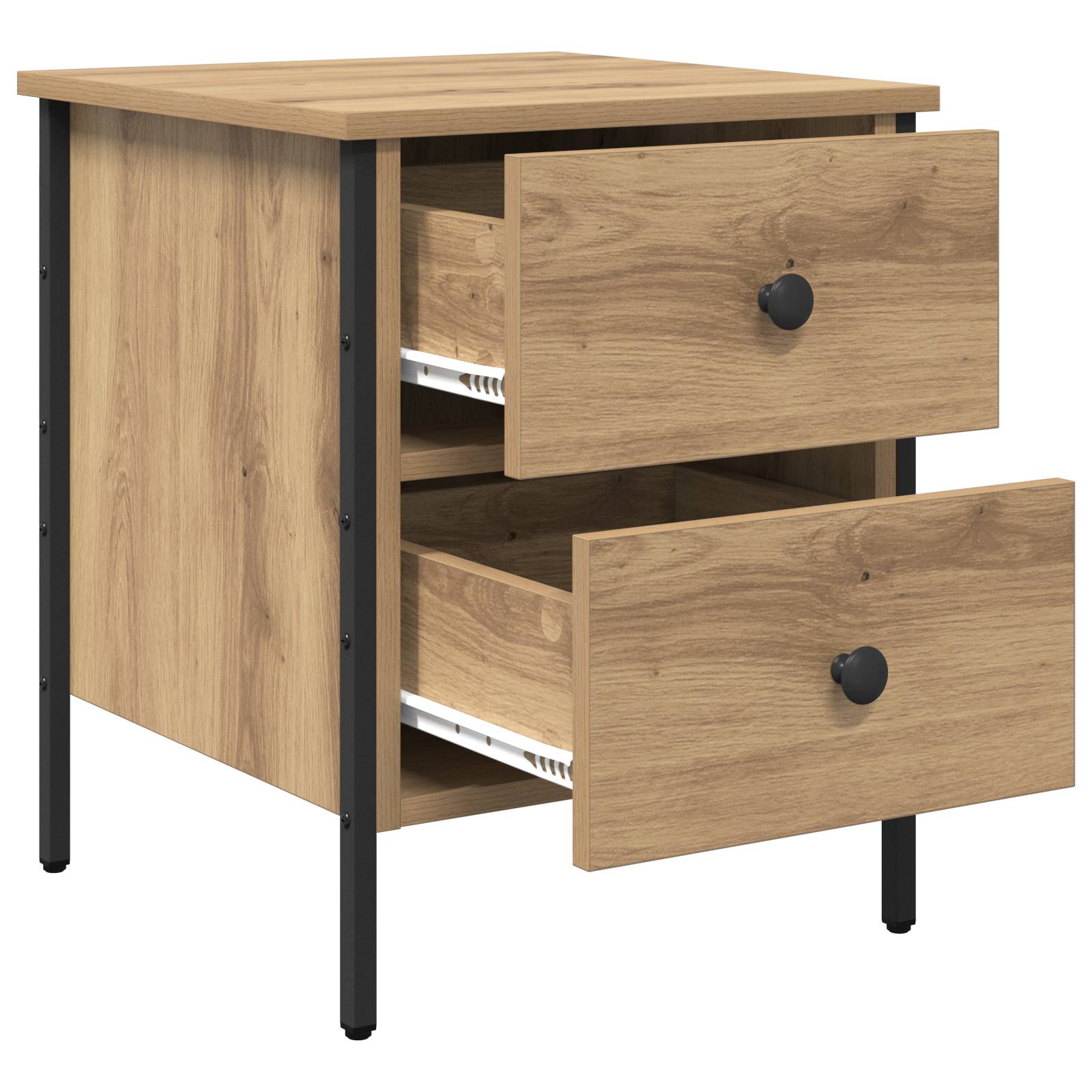 vidaXL Nachttisch Artisan Eiche 40x42x50 cm Holzwerkstoff