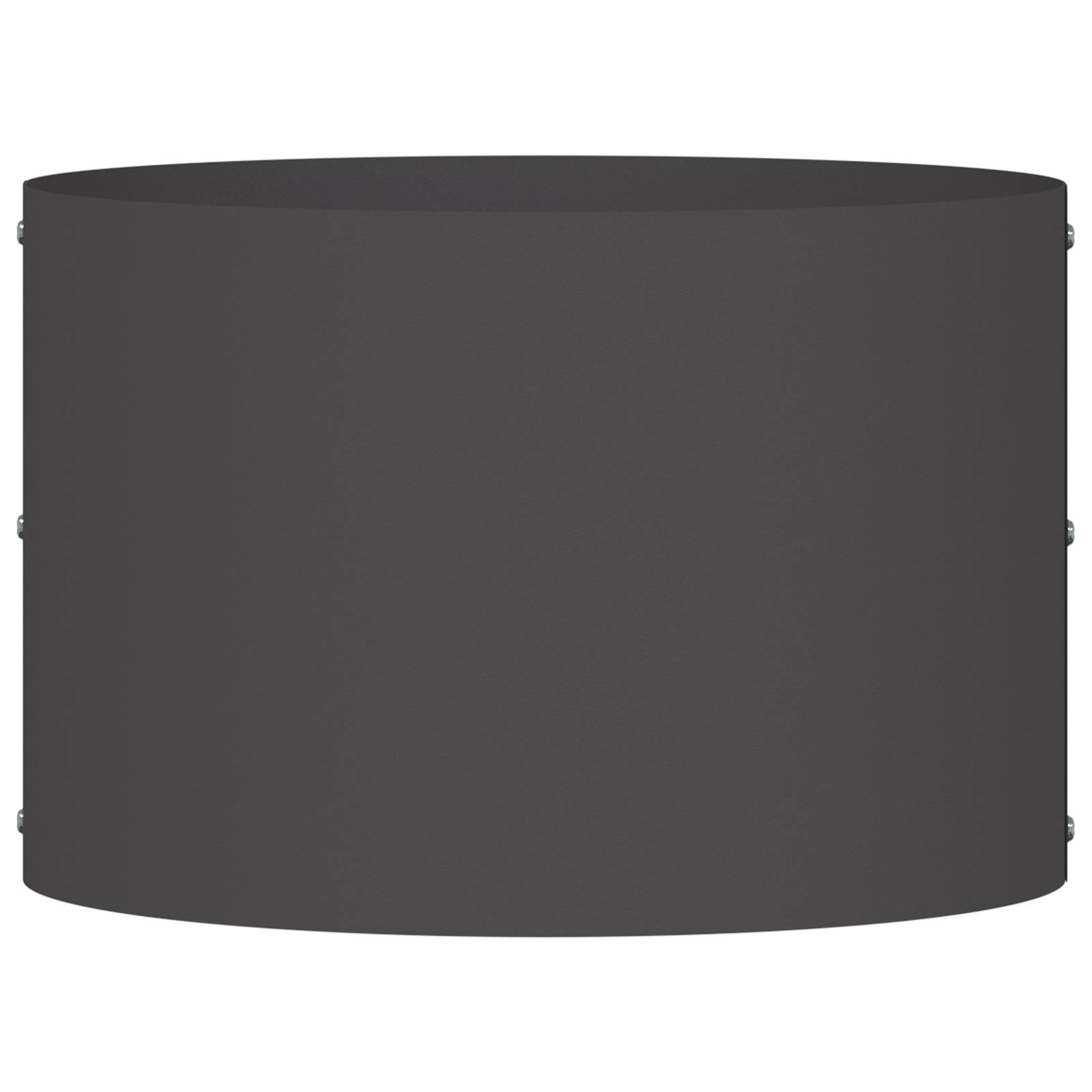 vidaXL Schwarzer Metallpflanzer Schwarz Metall 30 x 30 x 20 cm