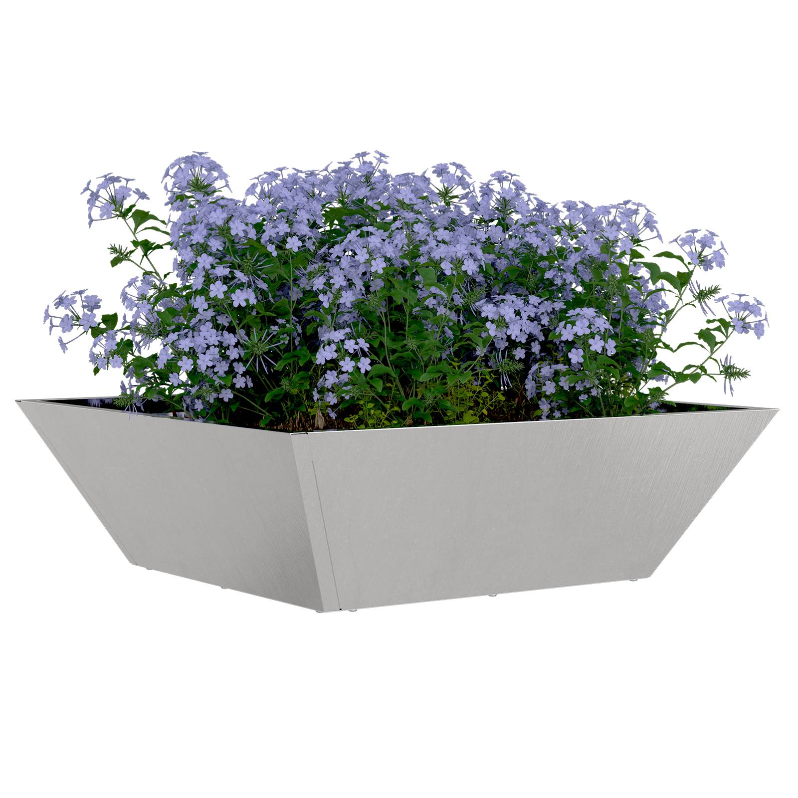 vidaXL Metallpflanzerset Edelstahl Groß Dekorative Intarsien