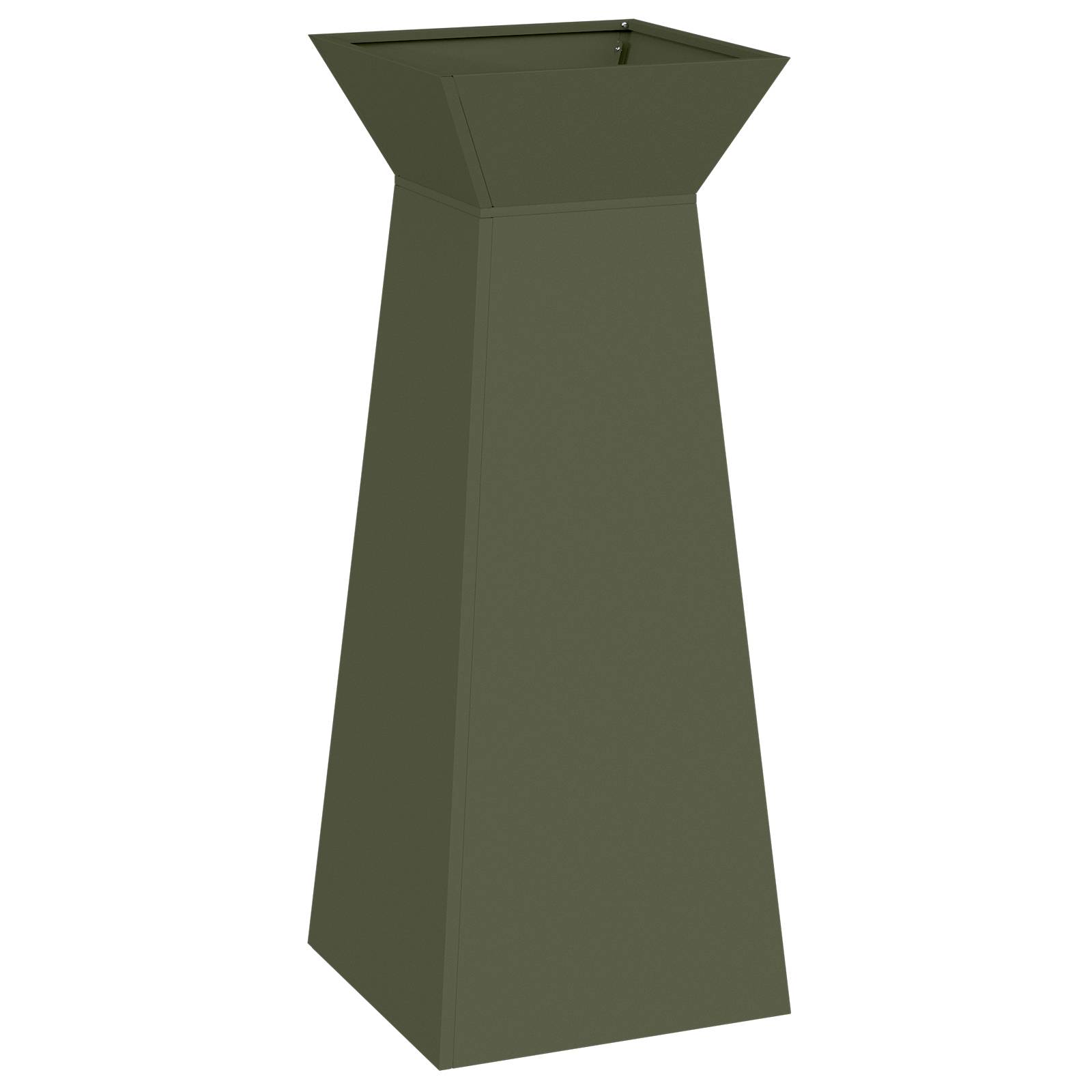 vidaXL Pflanzenständer Olivgrün Metall 40 x 40 x 101 cm