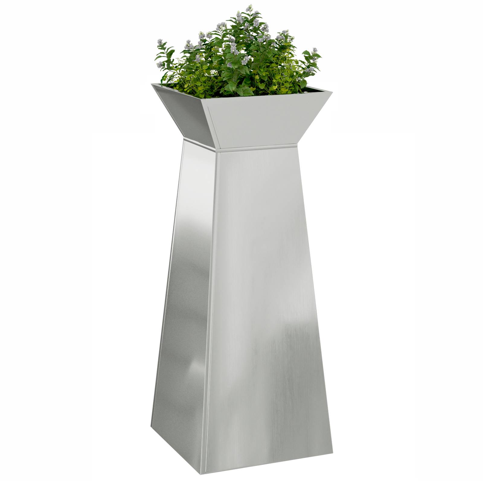vidaXL Pflanzenständer Feuerverzinkter Stahl 40 x 40 x 101 cm Pflanzer