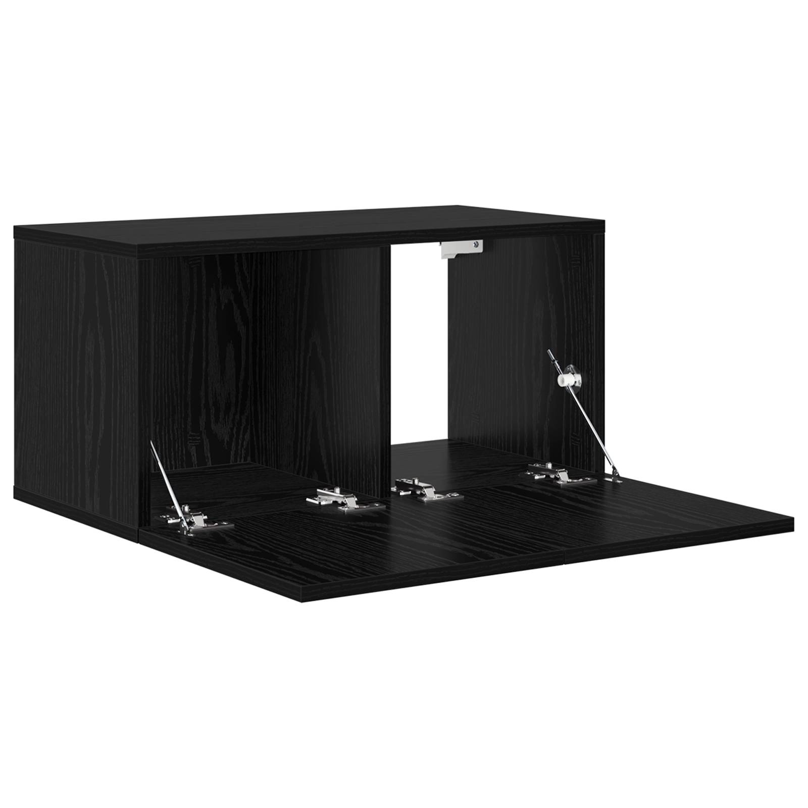 vidaXL TV Schrank Set Schwarze Eiche Holzwerkstoff Mittel TV Schrank