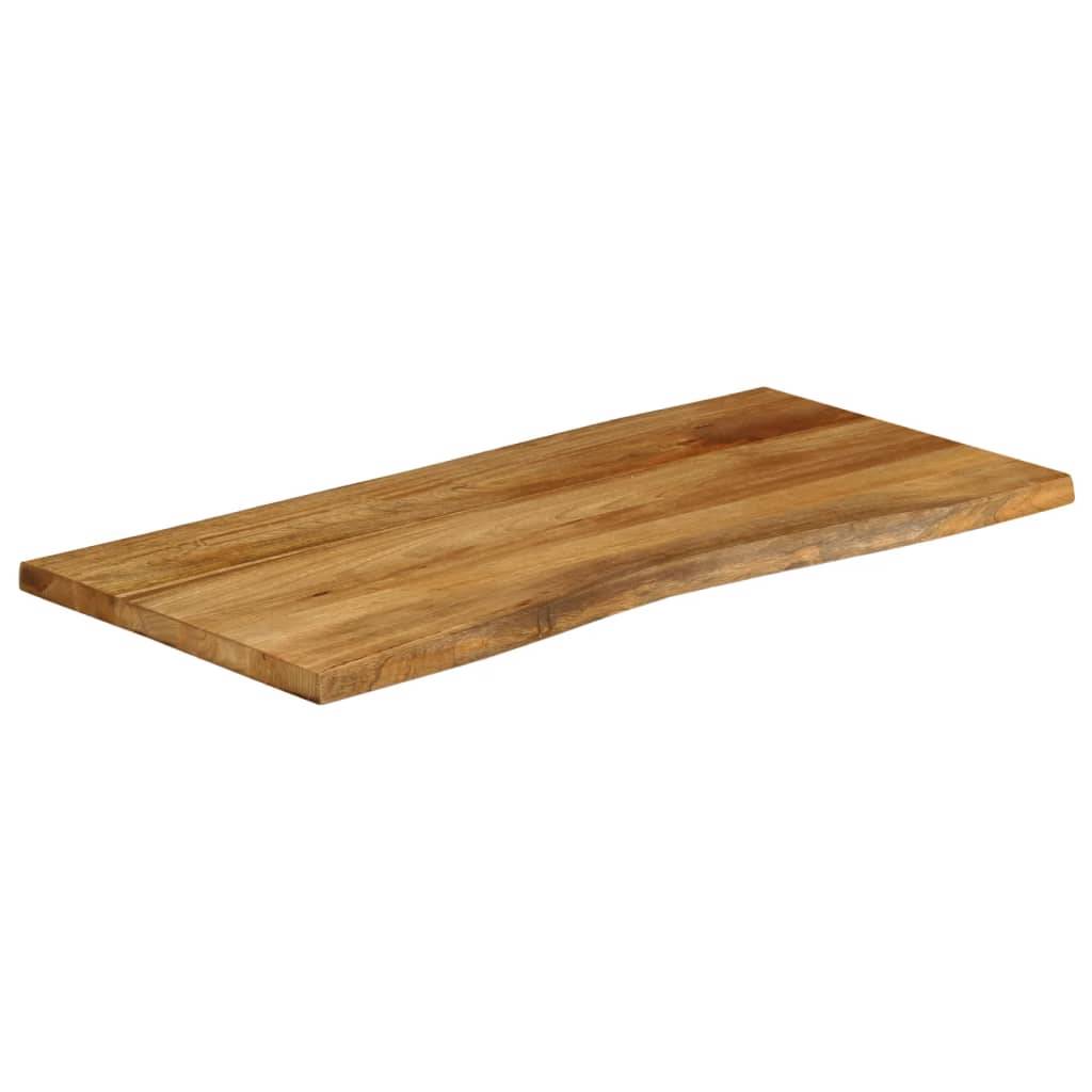 vidaXL Tischplatte mit Baumkante 100x60x3,8 cm Massivholz Mango