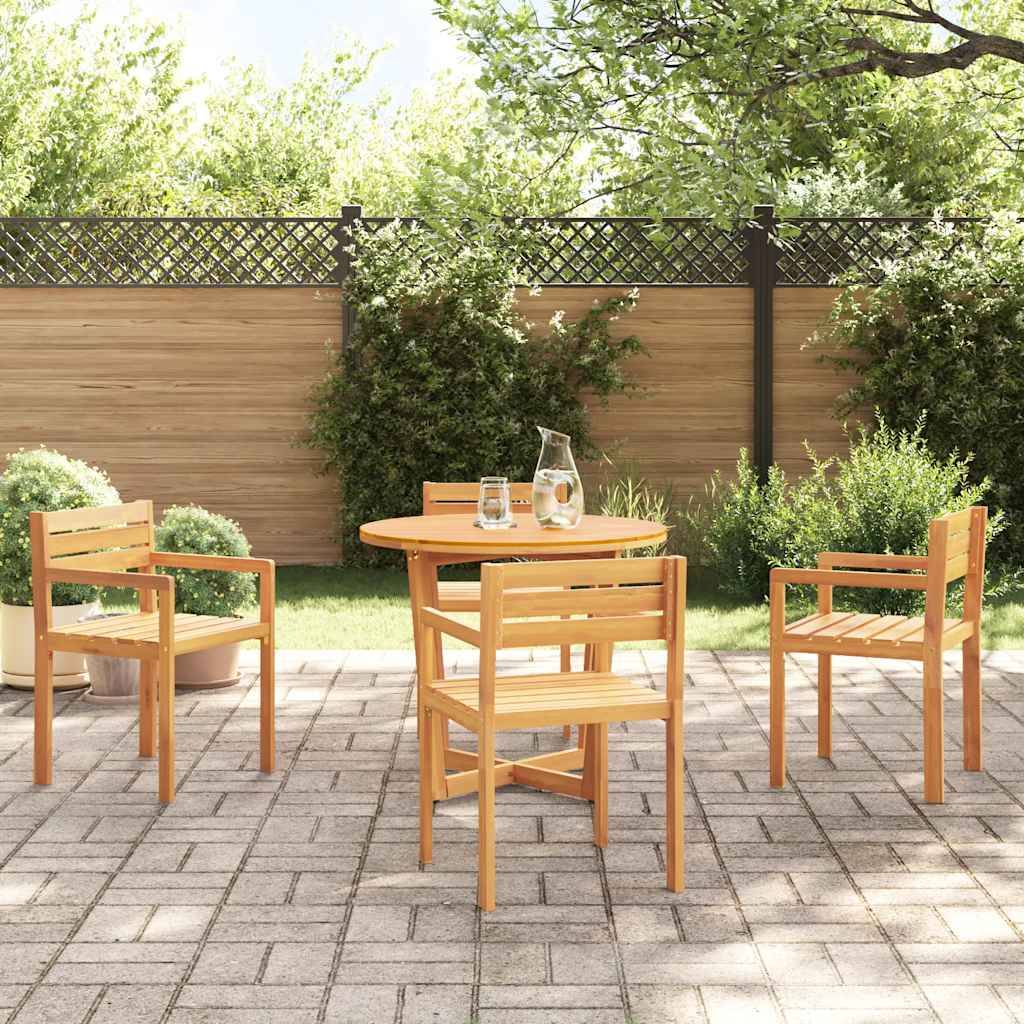 vidaXL Gartenstühle 4 Stk. 50x53x80 cm Massivholz Akazie