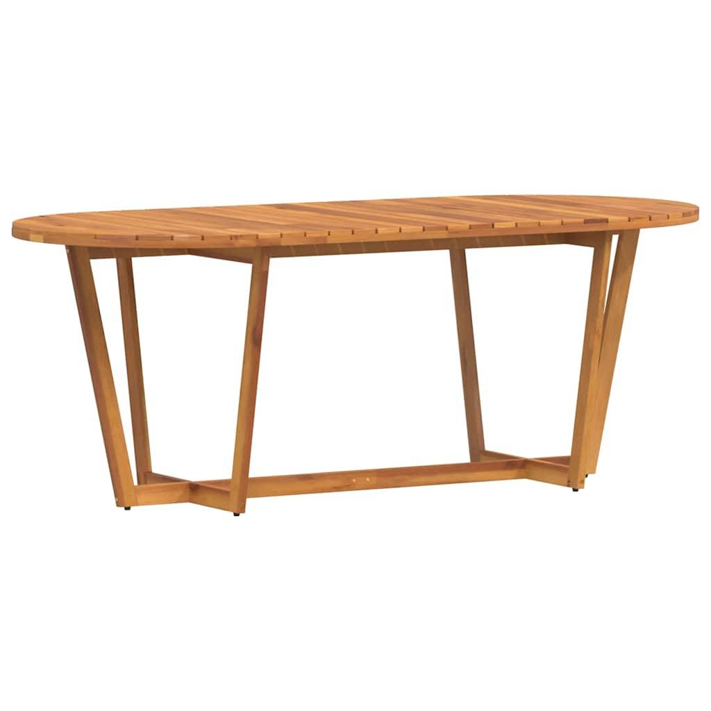 vidaXL Garten-Esstisch Oval 200x90x75 cm Massivholz Akazie