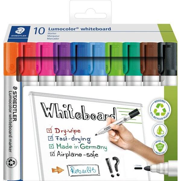 Whiteboardmarker Lumocolor Etui 10 Stück