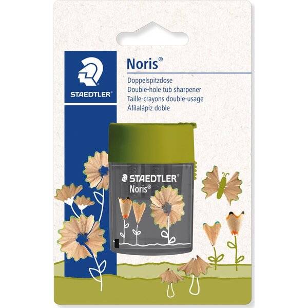 Doppelspitzdose Noris rund Blisterkarte