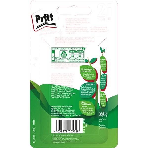 Klebestift Pritt 2x22g