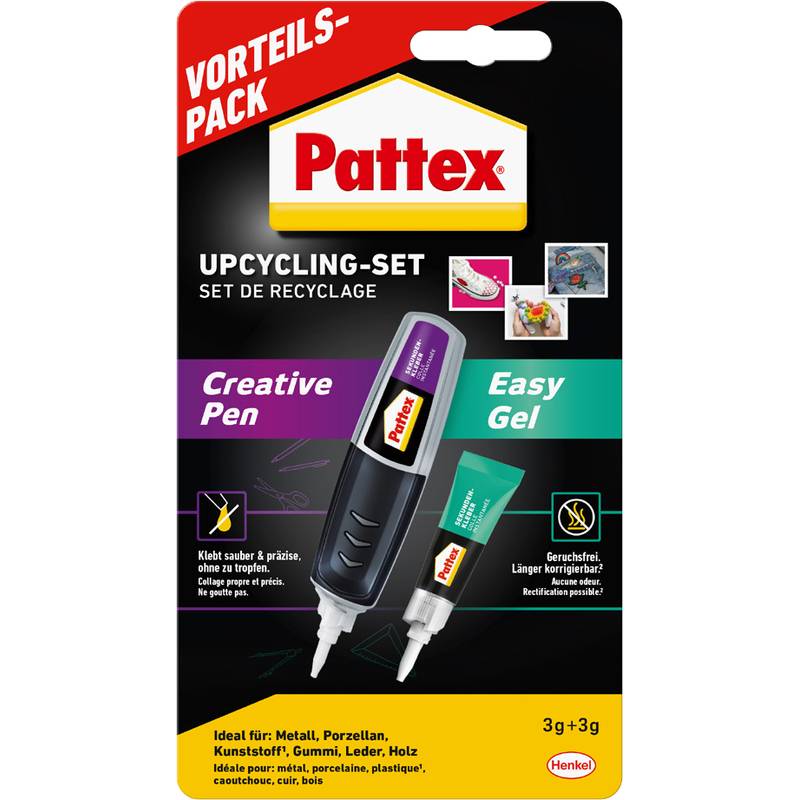 Pattex Sekundenkleber Upcycling-Set, Vorteilspack