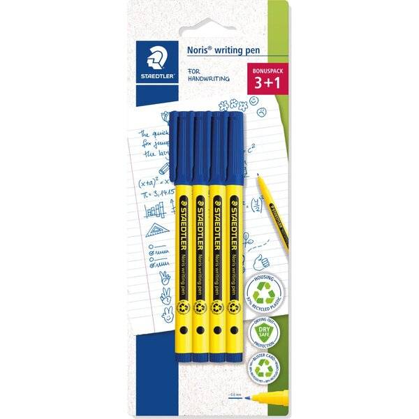 Fineliner Noris writing pen blau 4 Stück
