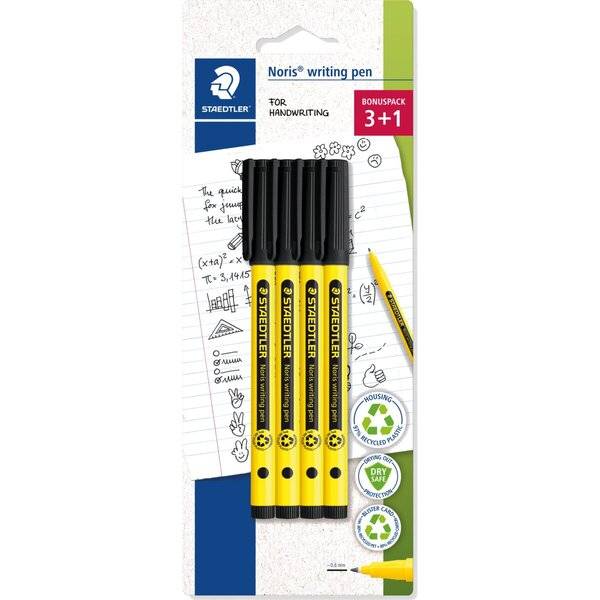 Fineliner Noris writing pen schwarz 4 Stück