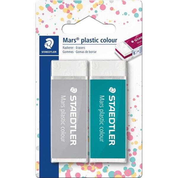 Radierer Mars plastic colour 2 Stück