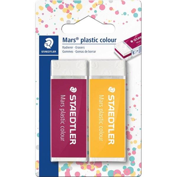 Radierer Mars plastic colour 2 Stück