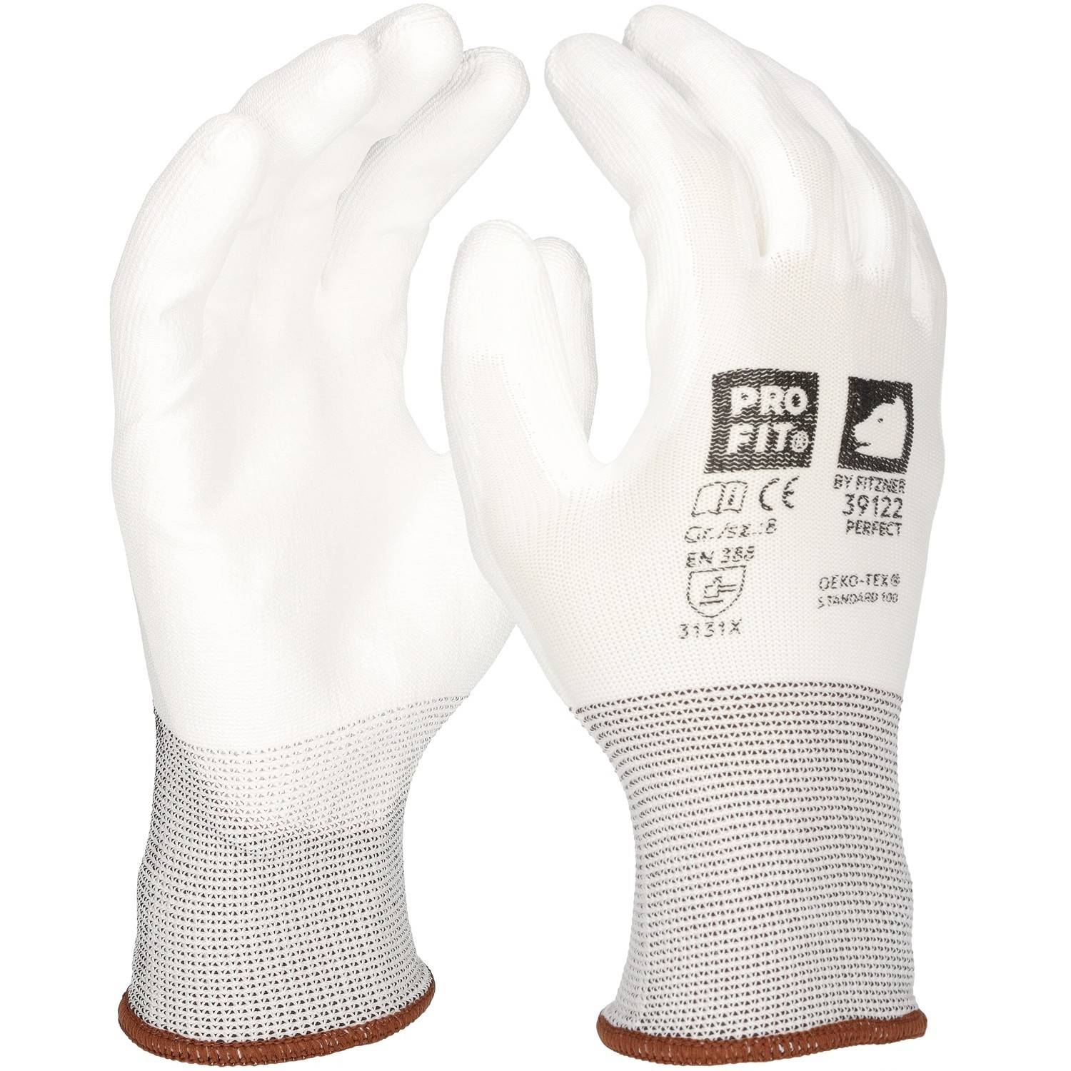 Profit 39122/9 - PU Handschuh "Perfect", weiß