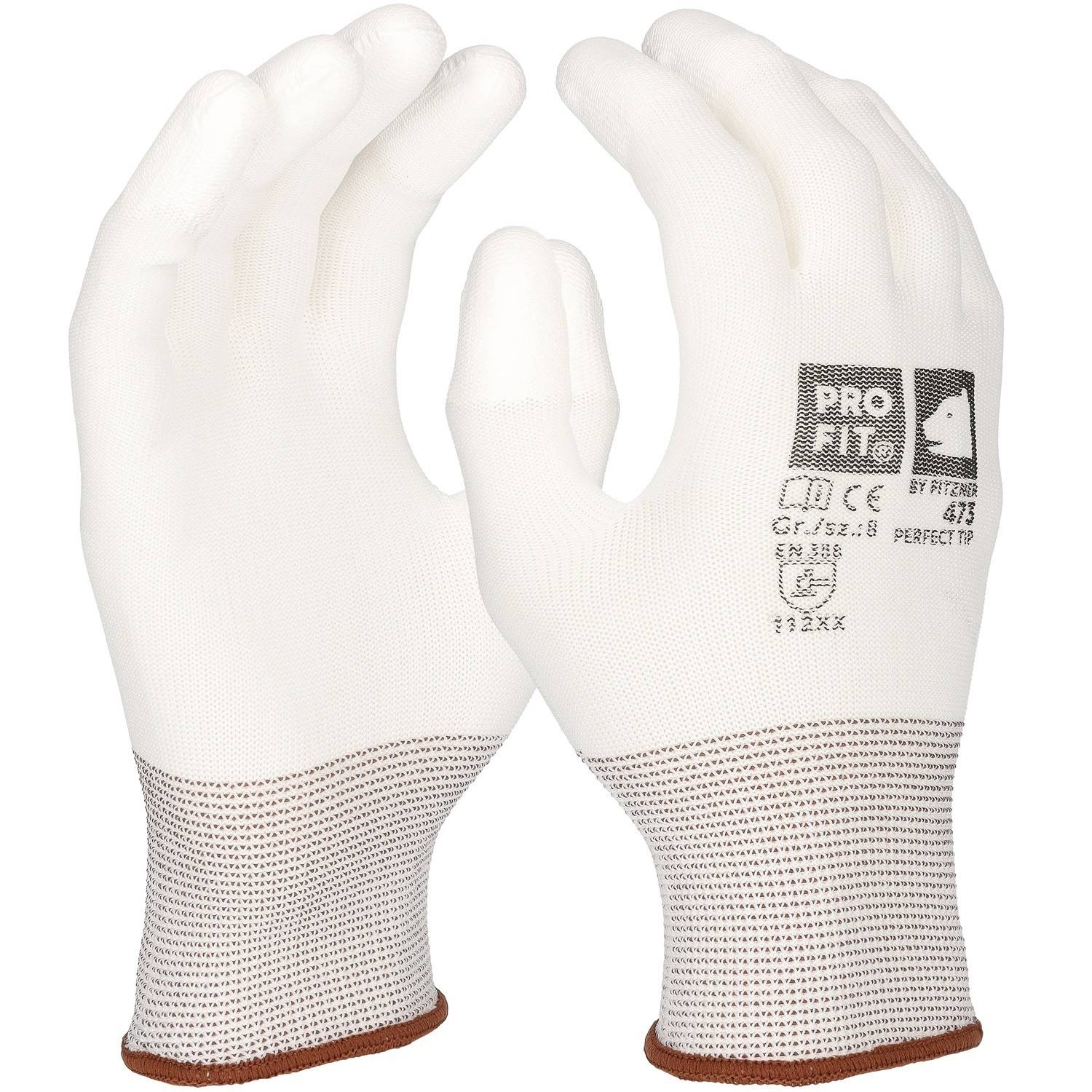 Profit 473/10 - Arbeitshandschuhe "Perfect tip", Fingerspitzen PU beschichtet