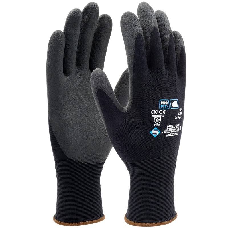 Profit 87755/10 - Arbeitshandschuhe "Optimal", HPT, schwarz