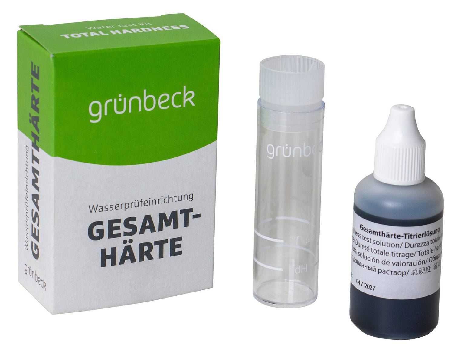 Grünbeck Wasserprüfeinrichtung geeignet für Gesamthärte °dH und °f