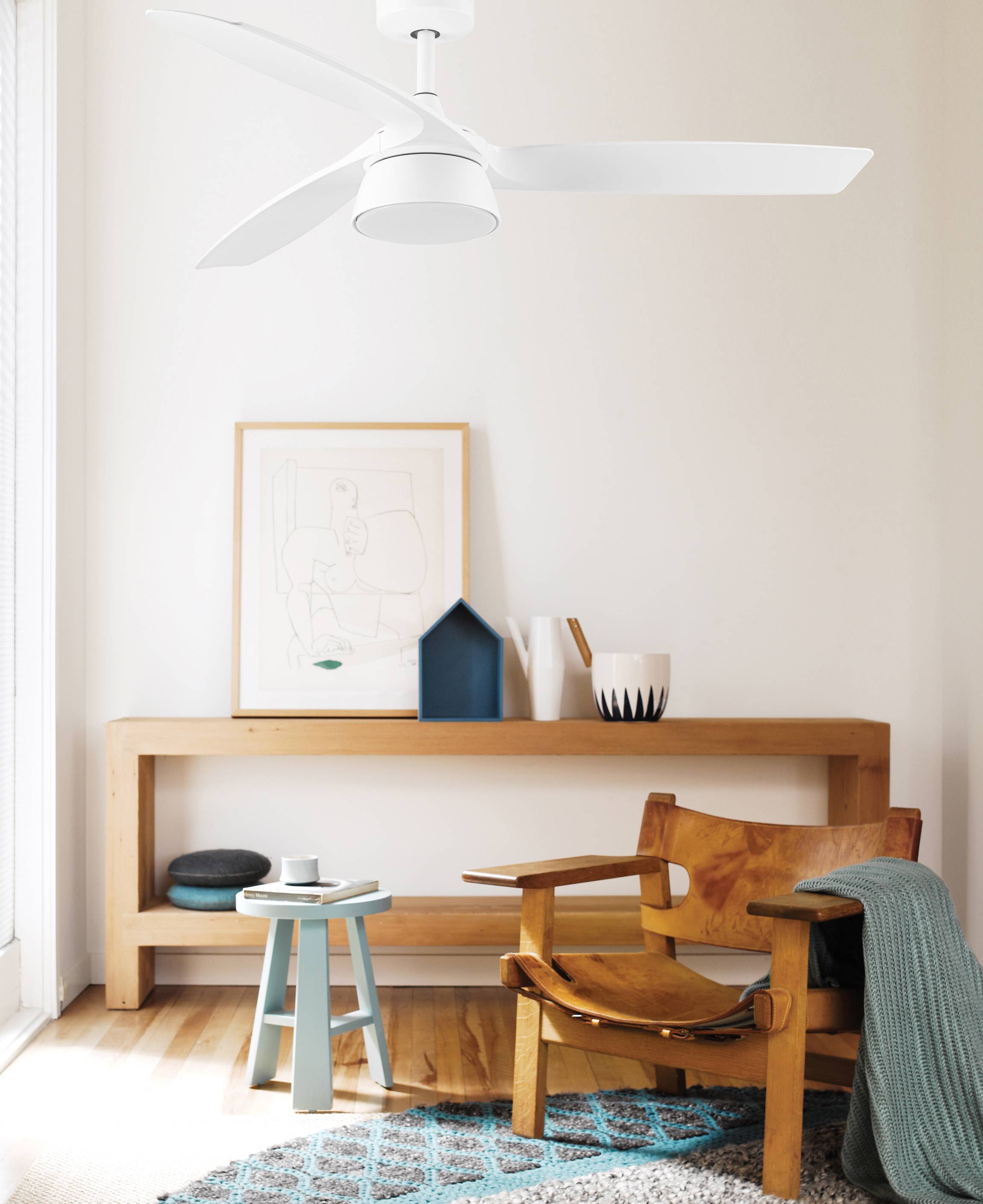 DC Deckenventilator Bronx Weiß mit LED & Fernbedienung