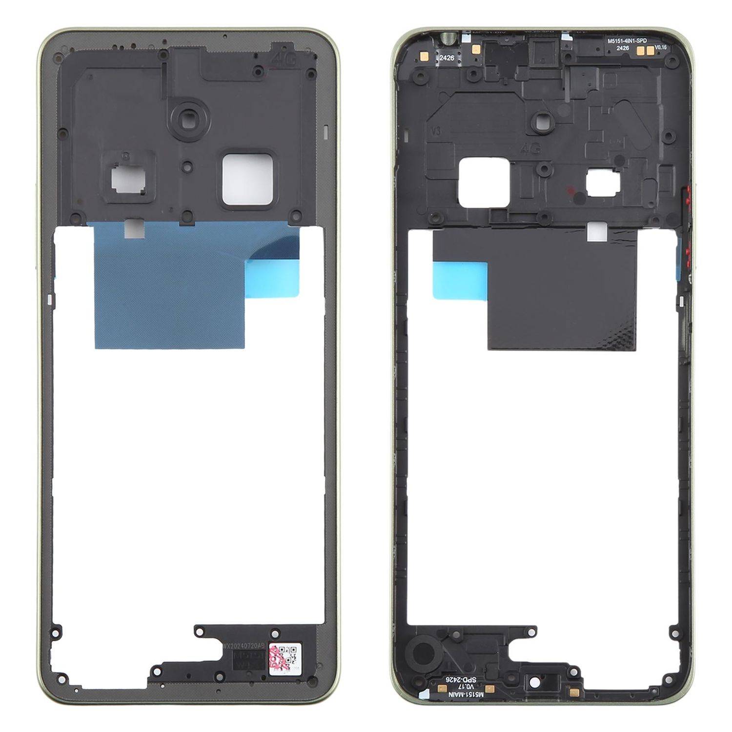 Für Xiaomi Redmi 14C 4G Mittelrahmen Bezel Plate Ersatzteil Reparatur Dunkelgrün