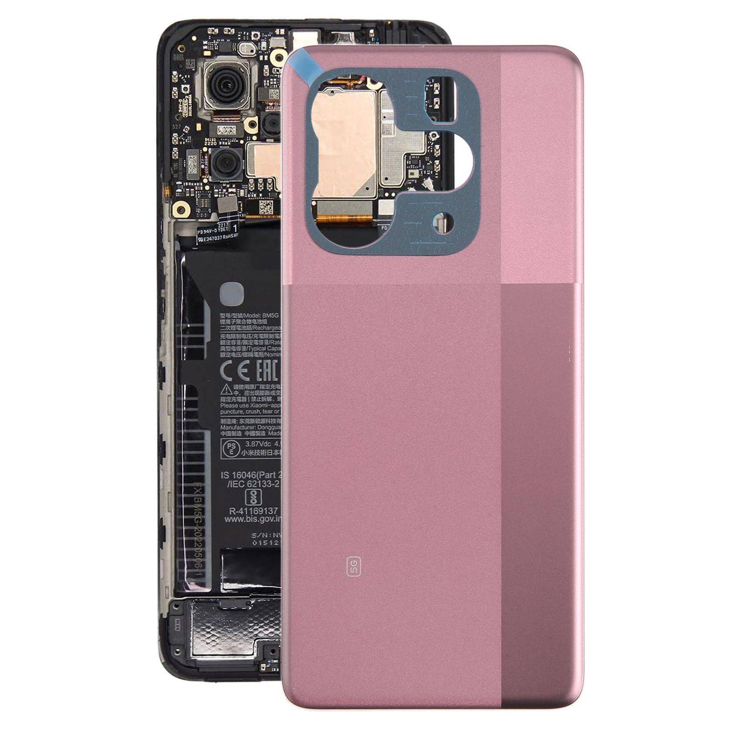 Für Xiaomi Redmi Note 14 5G Akkudeckel Backcover Ersatzteil Reparatur Weinrot