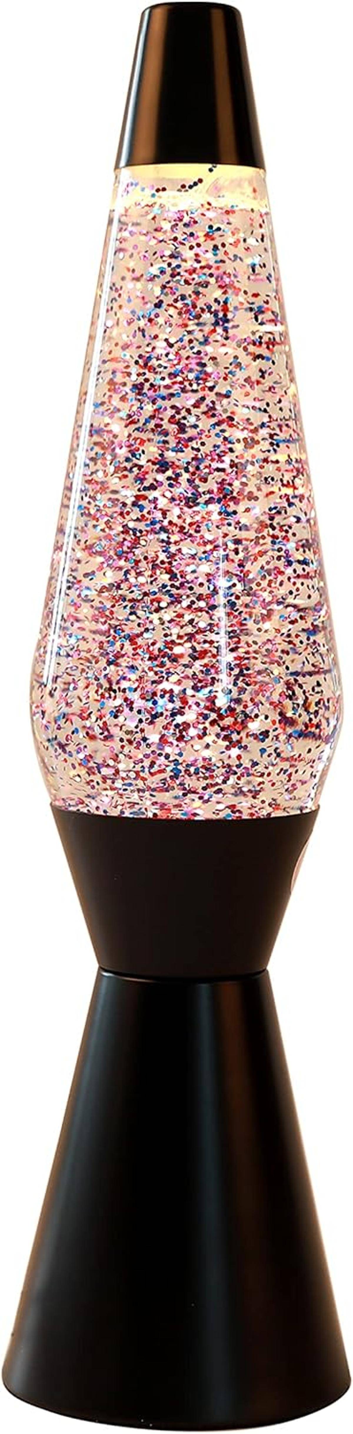 I-TOTAL® Lavalampe Magie Einzigartiges für Ihr Zuhause schwarz Glitzer