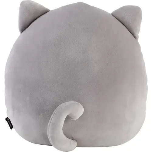 I-TOTAL ® Dekokissen für Kinder/Wohnzimmer Flauschiges Stoffkissen graue Katze I-TOTAL ® Dekokissen für Kinder/Wohnzimmer Flauschiges Stoffkissen graue Katze