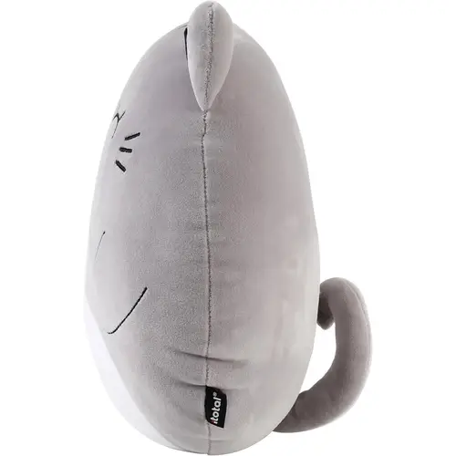 I-TOTAL ® Dekokissen für Kinder/Wohnzimmer Flauschiges Stoffkissen graue Katze I-TOTAL ® Dekokissen für Kinder/Wohnzimmer Flauschiges Stoffkissen graue Katze