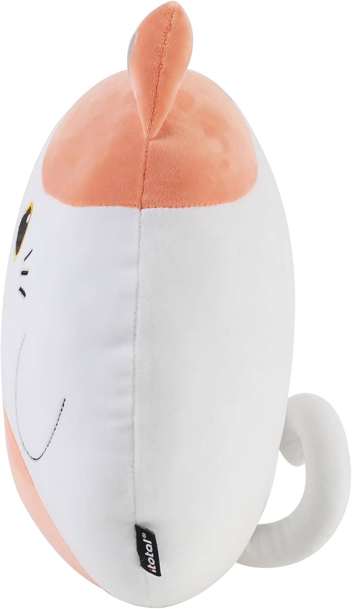 I-TOTAL ® Dekokissen für Kinder/Wohnzimmer Flauschiges Stoffkissen in Form Katze