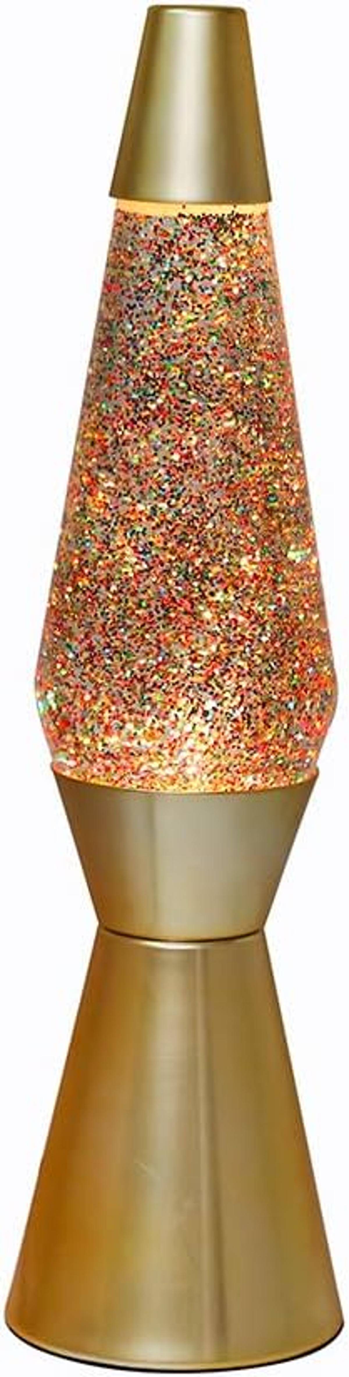 I-TOTAL® Lavalampe Magiie Einzigartiges für Ihr Zuhause Gold Glitzer