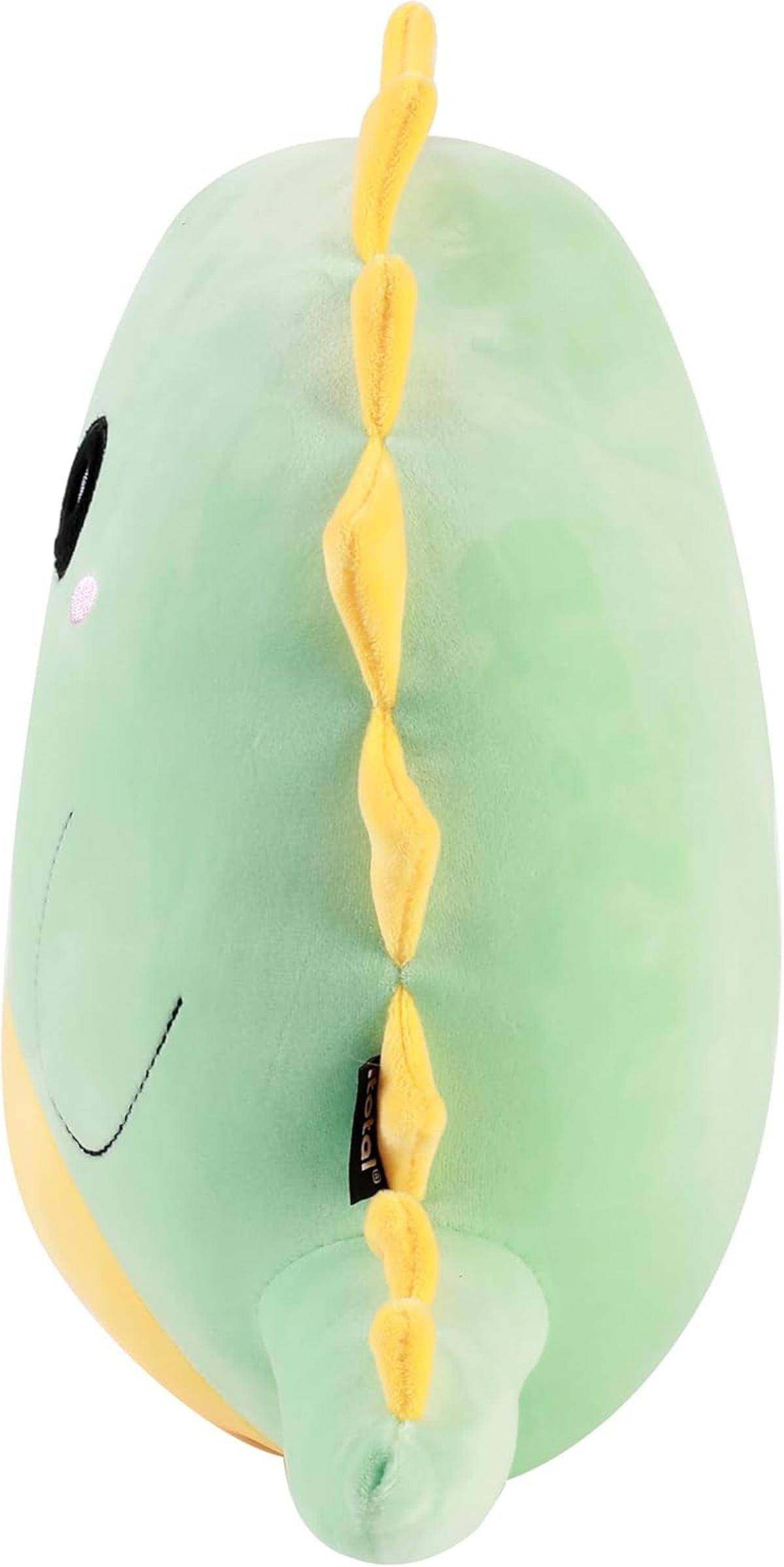 I-TOTAL ® Dekokissen für Kinder/Wohnzimmer Flauschiges Stoffkissen in Form Dino