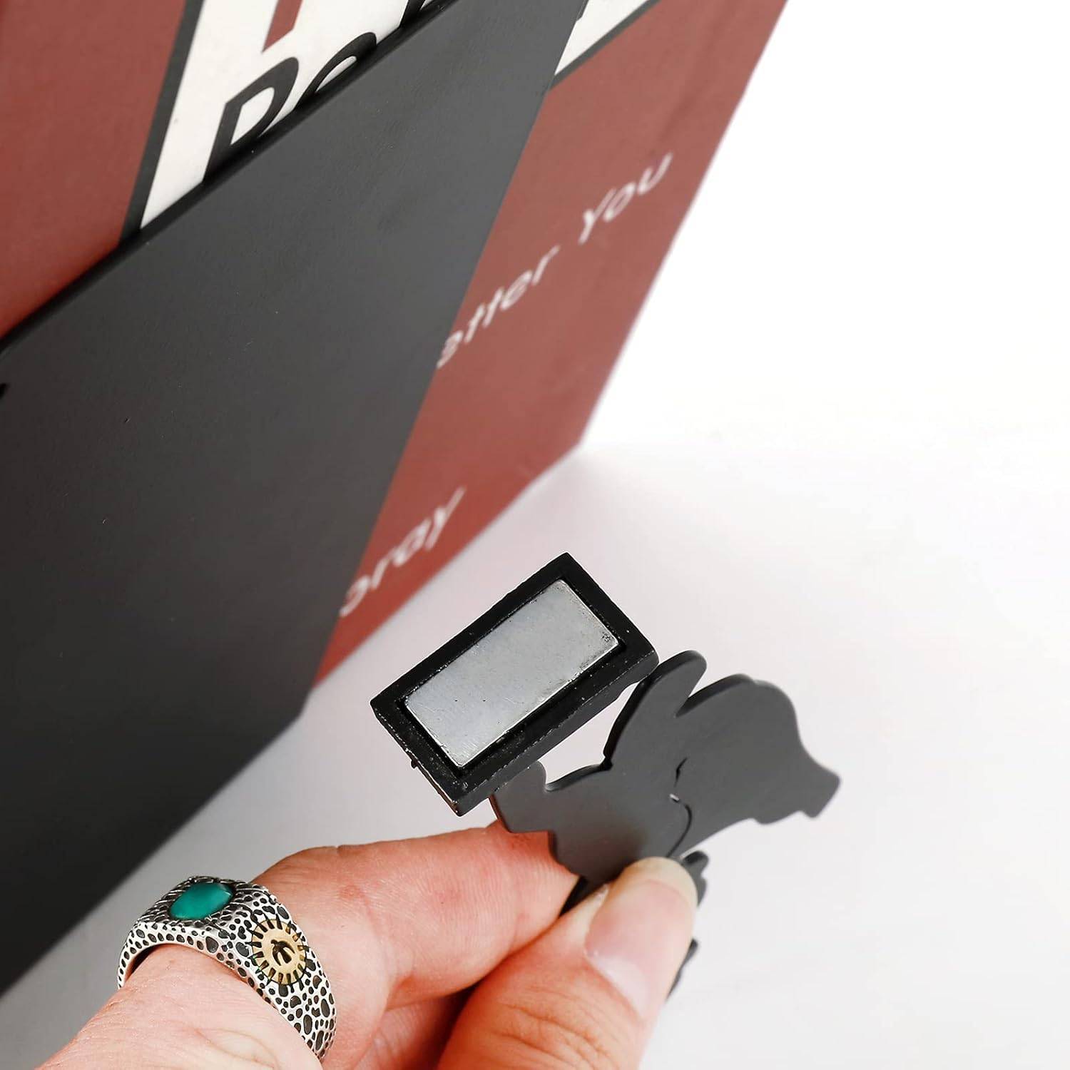 I-TOTAL® - Niedlicher Buchhalter aus Metall Buchstütze für Regal Tisch Superheld