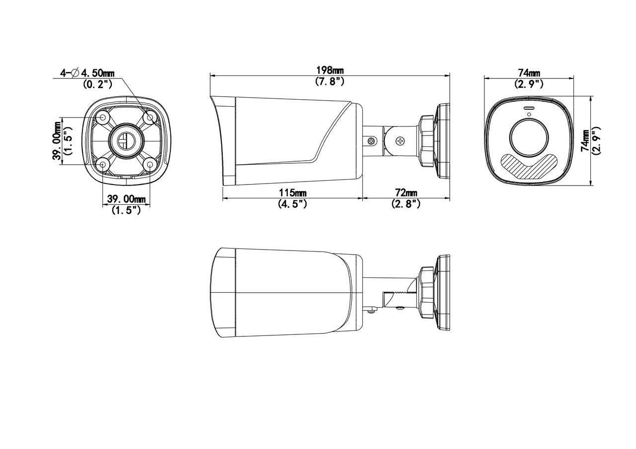 UAC-B142-AF28LM-DL BURG GARD, UNIVIEW UAC-B142-AF28LM-DL  2MP ColorHunter Dual-Light Turret Kamera Kompakte Überwachun