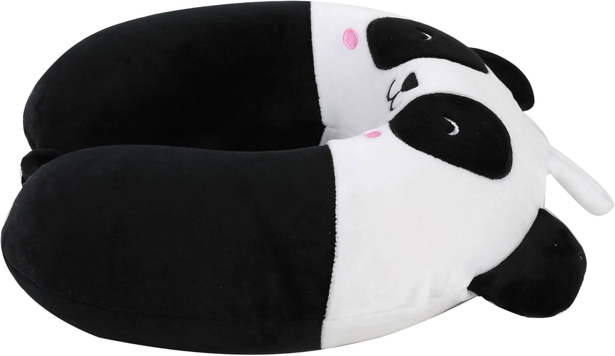 I-TOTAL® Reisekissen Nackenkissen weich für Nackenstützen Motiv Panda