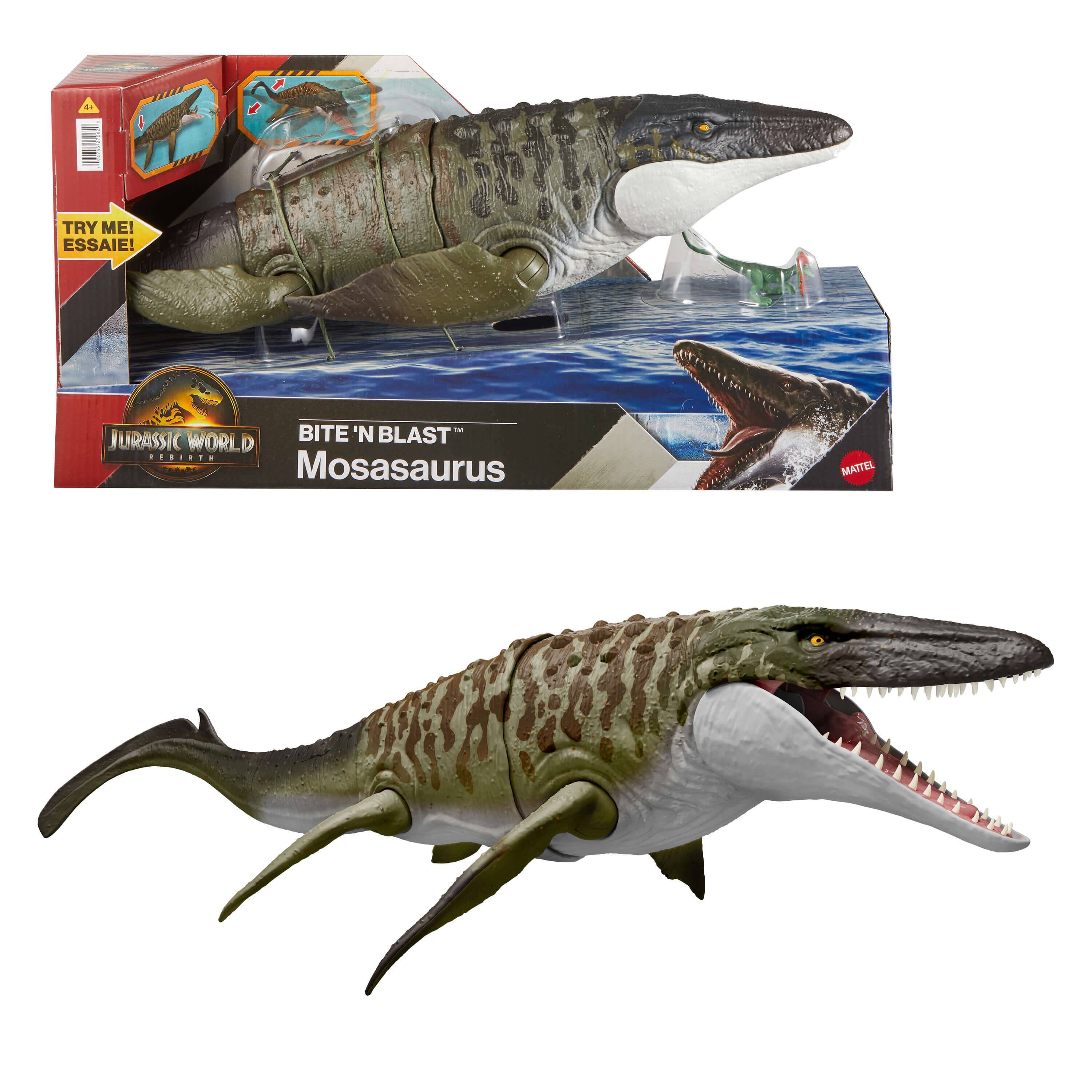 Mattel JCH00; JJP80OK - "Jurassic World: DIE WIEDERGEBURT" Feature Mosasaurus