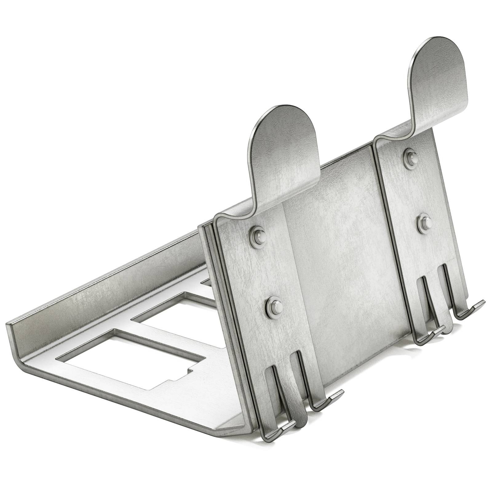 hb-digital Hutschienenadapter für 3 Keystone Modul aus Edelstahl für 35mm DIN-Schienen