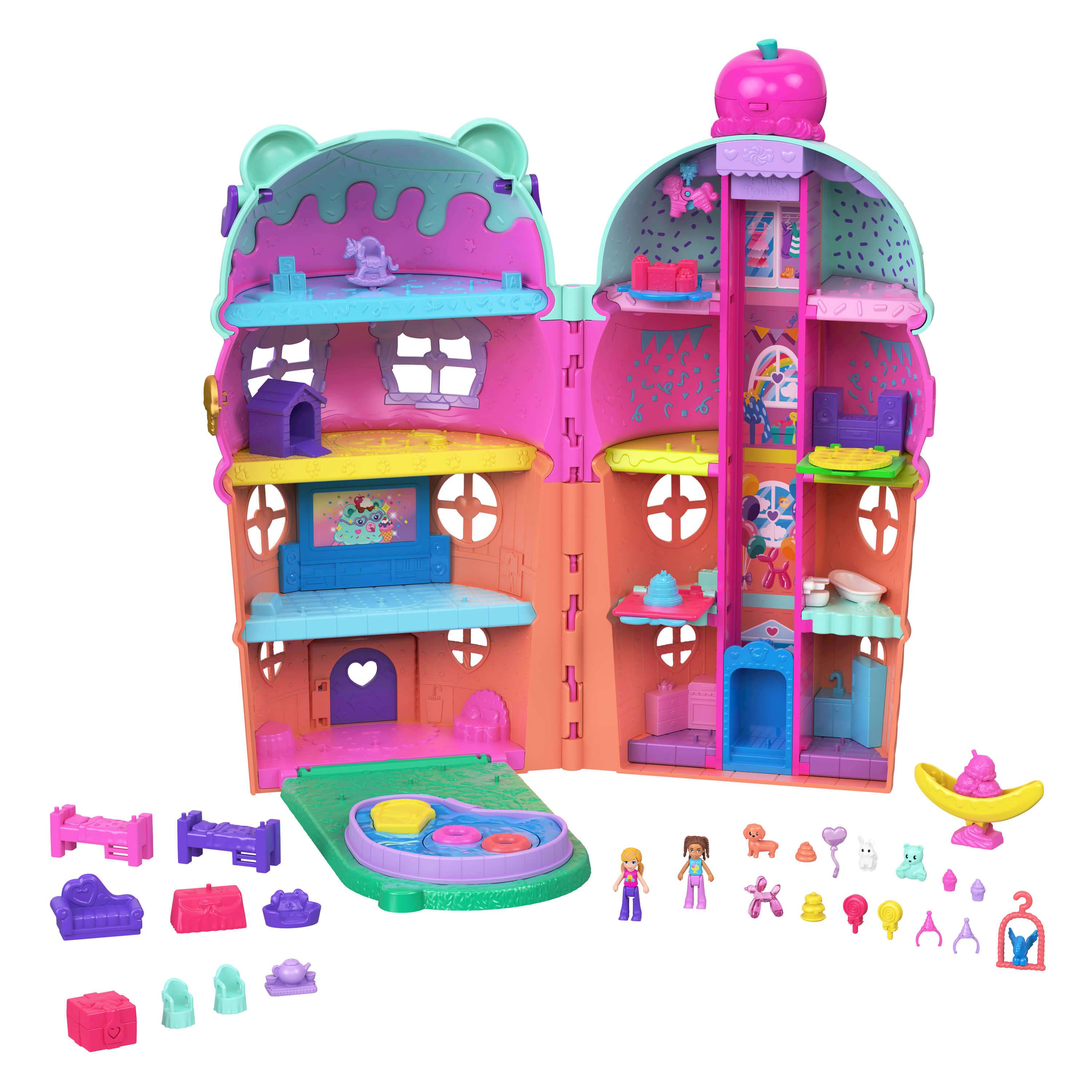Mattel JFT91; JKB98 - Polly Pocket Haus Schatulle