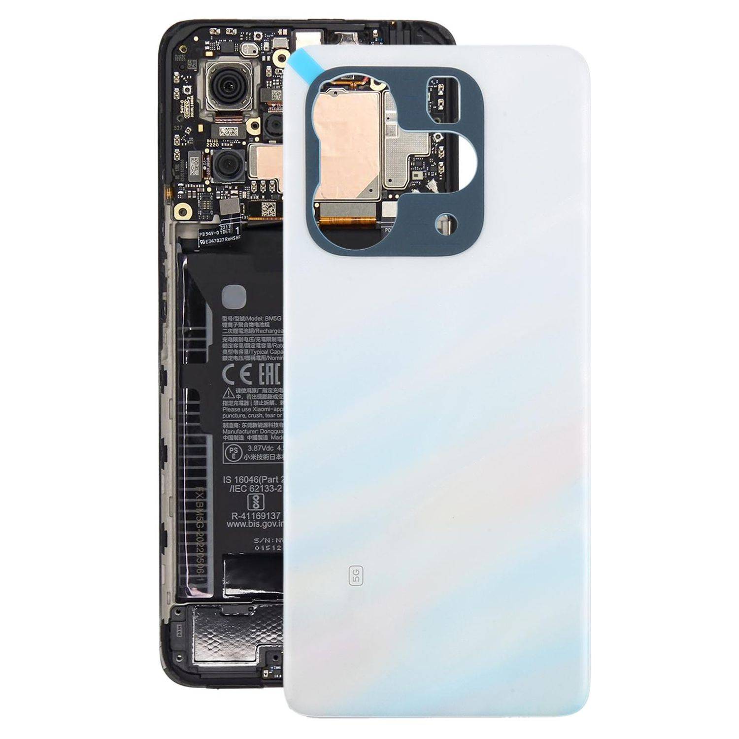Für Xiaomi Redmi Note 14 5G Akkudeckel Backcover Ersatzteil Reparatur Weiß