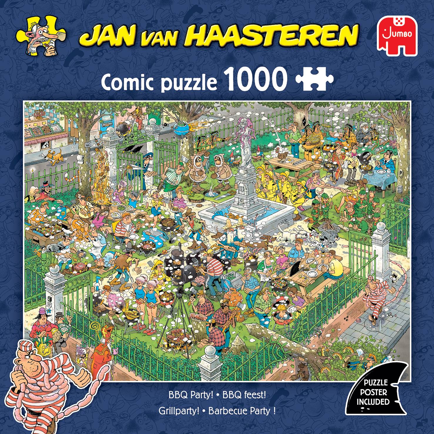 Jan van Haasteren, Grillparty, 1000 Teile Puzzle