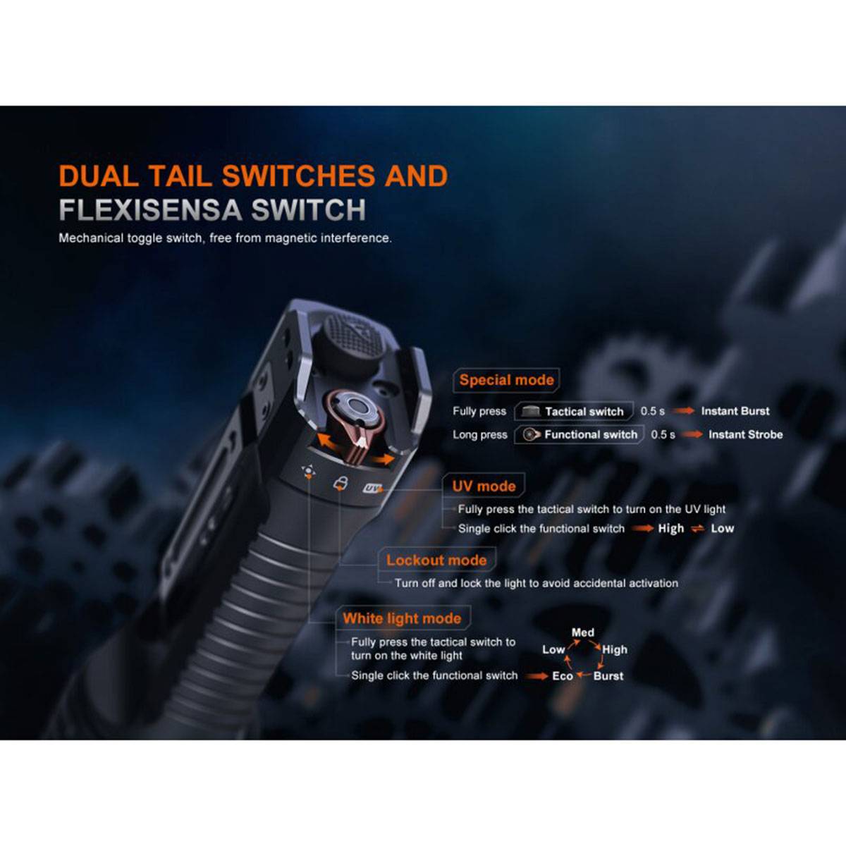 Fenix TK35R 5800 Lumen - Taktische LED Taschenlampe