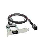 InLine SAS HD low profile PCI Slotblech mit Kabel ext. SFF-8088 auf int. SFF-8643 0 Dieser Adapter ist ein passiver Platinen-Adapter einer externen