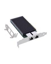 InLine Dual 10-Gigabit Netzwerkkarte 2x RJ45 10Gb/s PCIe x8 Diese InLine® PCIe-Netzwerkkarte ist ein leistungsstarker 10 GBASE-T Ethernet LAN