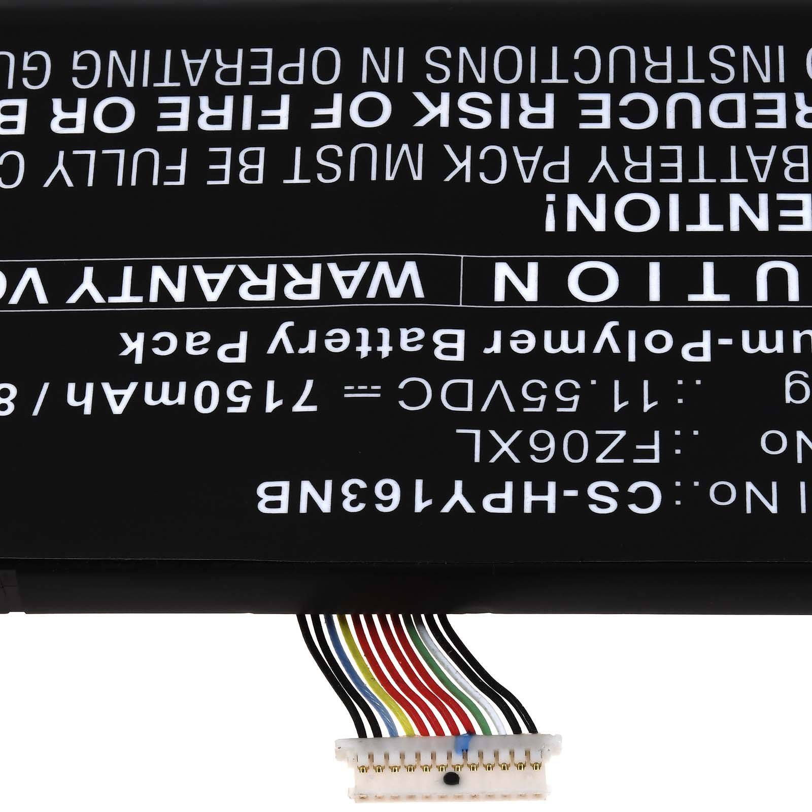 Powery Akku für HP ENVY 16-H0012NB Laptop, 11,55V, Li-Polymer