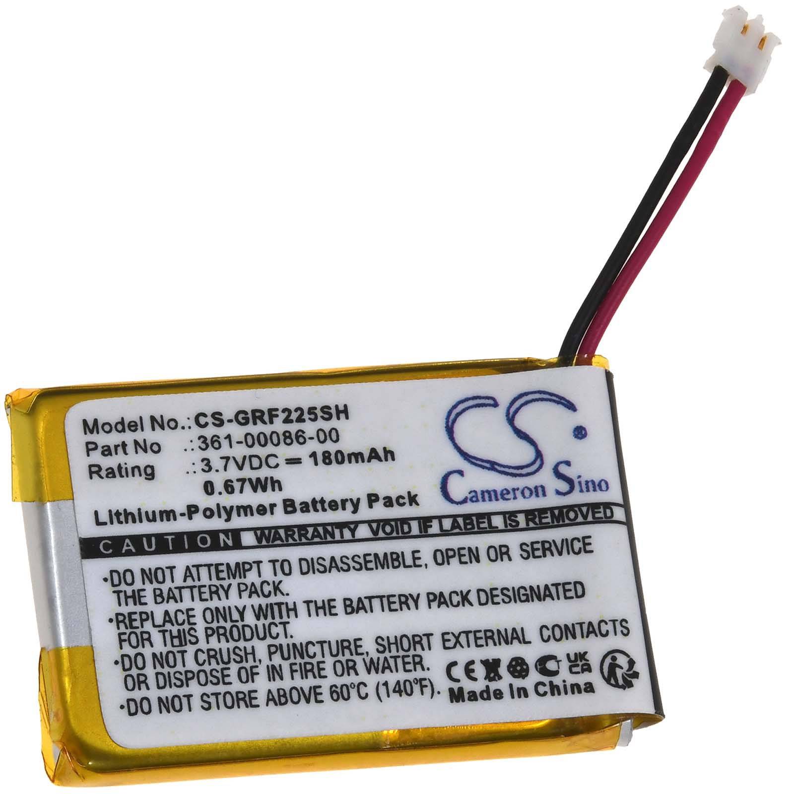 Powery Akku kompatibel mit Garmin Typ 361-00086-00, 3,7V, Li-Polymer