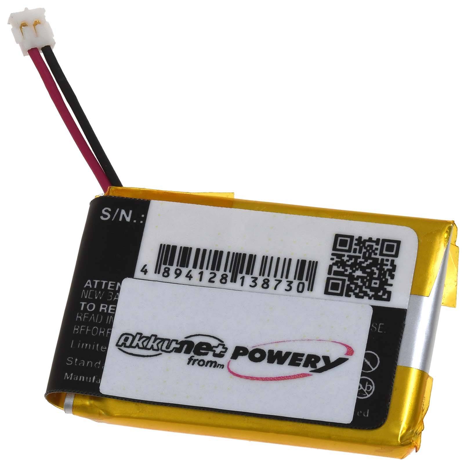 Powery Akku kompatibel mit Garmin Typ 361-00086-10, 3,7V, Li-Polymer