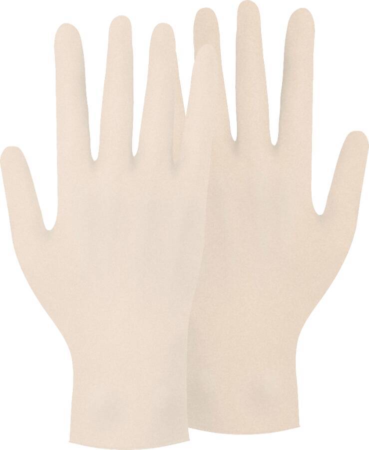 Einmalschutzhandschuh Vinyl 710516M Größe M Farbe weiß Trägermaterial Vinyl Gauge - Mat.-Stärke 0,07 - 0,08 mm Beschicht