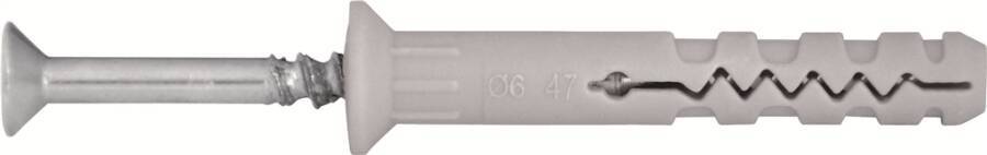 Nageldübel mit Senkkopf 0272155 Typ 8x120 Ausführung mit Senkkopf Bohrernenn-Ø 8 mm Dübellänge 120 mm min. Bohrlochtiefe