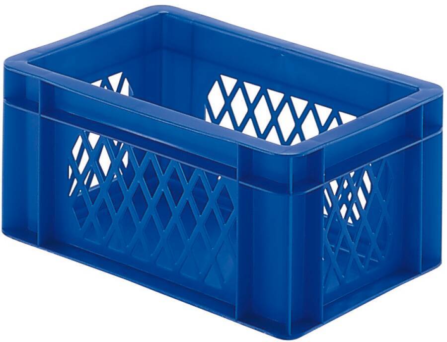 Transport- und Stapelbehälter mit Außenmaß B x L 400 x 600 / 600 x 800 mm 932118320 Farbe blau Ausführung Boden und Wänd