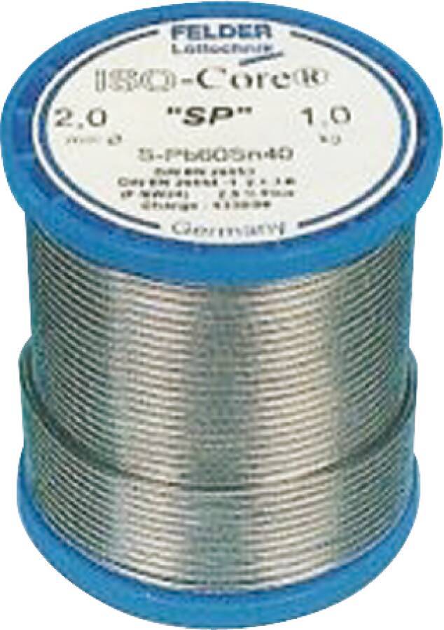 Lötdraht SP , DIN EN ISO 9453, S-Pb 60 Sn 40 8088602 Typ SP Gewicht 250 g Draht-Ø 1,0 mm