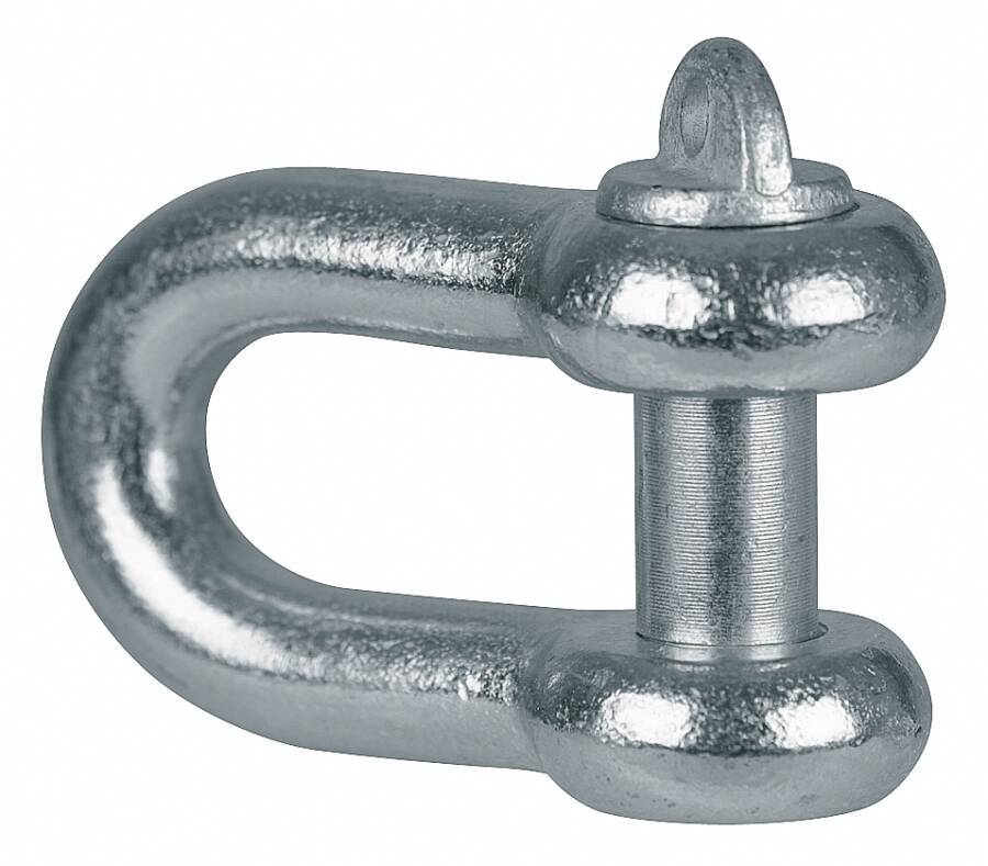 Schäkel rostfrei 941046702 Bruchlast 1950 kg Bolzen-Ø (d2) 6 mm Ø oben (d1) 6 mm Höhe innen (h1) 21 mm Breite innen (b1)