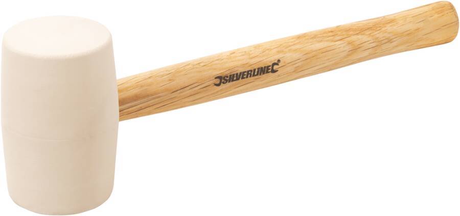 Gummihammer weiß mit Holzstiel 4520365 Ausführung Gummihammer Kopf-Ø 65 mm Gewicht 680 g